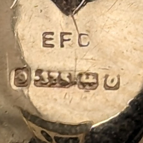 1963年 英国ヴィンテージ 9ctゴールド ハート型ペンダント ネックレス